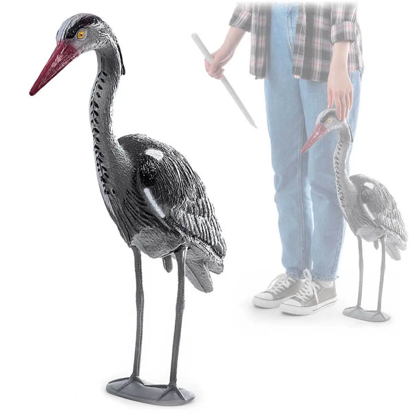 Vogelbeelden voor de tuin: welke reiger, ooievaar, flamingo of haan past bij jou?